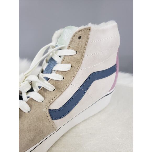NEW Vans Sk8 Hi Tapered Stackform Pig Suede Shoes Women's 11.5 Men's 10 pastel - Picture 6 of 11